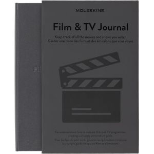 Moleskine Journal Film et TV, Cahier pour Amateurs de Cinéma, Films et Séries Télévisées, Cahier de Cinéma avec Introduction à l'Histoire du Cinéma, Couverture Rigide, Couleur Grise, 400 Pages (RAREWAVES-FR, neuf)