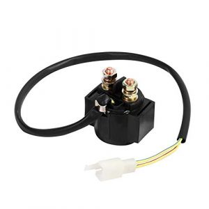 Relais de Démarreur,Commutateur de Relais de Solénoïde 12V,Solénoïde de Relais de Démarreur pour Scooter Chinois ATV (Miyinla519, neuf)