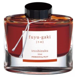 Pilot Iroshizuku Fountain Pen Ink - 50 ml Bottle - Fuyu-gaki Persimmon (Vermilion Red Orange) (japan import) (allpremio, neuf)