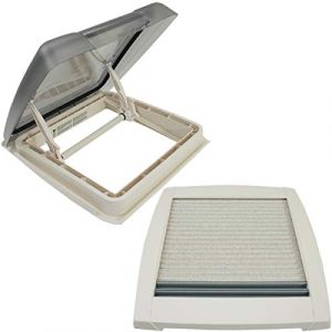 MPK VisionStar M Pro Trappe de toit, en verre transparent, teintée, 40 x 40 cm, fenêtre de toit, lucarne en blanc perle (pro-Styling-Shop, neuf)