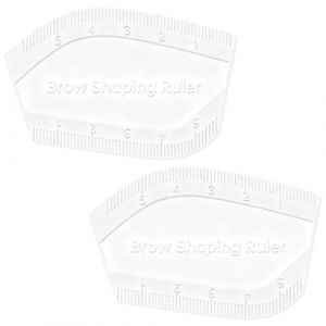 Ensemble de 2 r&egrave;gles et outils de dessin pour sourcils, r&egrave;gle de mise en forme de l'arcade sourcili&egrave;re avec &eacute;chelle de mesure pour microblading et design des sourcils, kit de mise en forme sym&eacute;trique (CYUXING, neuf)
