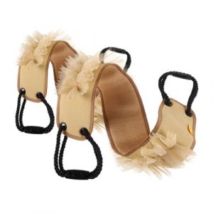 WOFASHPURET 2pi&egrave;ces Lingette Exfoliante Double Face Pour Dos Avec Sangle De Traction Pour Bain Douche Lot (Leiyun, neuf)