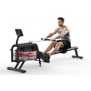 Kitopa Rameur &agrave; la maison, pagaie avec moniteur Bluetooth et support pour iPad, rameur d'eau max. 150 kg, stockage vertical, compatible avec l'application Kinomap (JAROSITE CREST LIMITED, neuf)