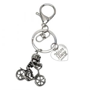 TMZELOA Porte-cl&eacute;s moto t&ecirc;te de mort homme &ndash; Style biker punk avec pendentif cr&acirc;ne m&eacute;tal &ndash; Cadeau original pour motards, fans de rock et gothique (tamudianzi, neuf)
