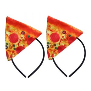 AKOOSY 2pièces Bandeau Italien Décor De Fête Pizza Accessoire Halloween Chapeau -tête Pour Garçon Fille Adultes Déguisement Chapeau (fumingyue, neuf)