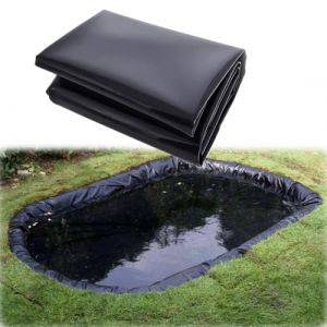 Bâche pour Bassin 8x10m HDPE Bâche D'étang 6x8m Doublure D'étang Étanche 4x6m Revêtement pour Bassin À Poisson Bâche pour Étang pour Étangs à Poissons, Cascades, Fontaines, Jardins Aquatiques(20 x 46f (CHYMY, neuf)