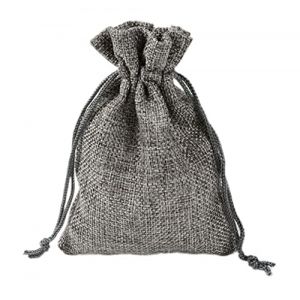 Anawakia Lot de 50 Sachets en Jute Sac &agrave; Cordon Toile de Jute Pochettes Pochettes Sachets en Lin Chanvre pour Drag&eacute;e Bijoux Cadeau Mariage Bapt&ecirc;me Anniversaire No&euml;l 7 x 9 cm (Gris) (Anawakia, neuf)