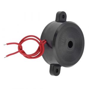 QUARKZMAN Buzzer &Eacute;lectronique AC 220V x 1 Pi&egrave;ce, 2 Fils, Son D'Alarme Continu pour Usines et Trafic, [Noir, 105Db] (QUARKZMAN, neuf)