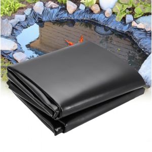 Pxkmouy 2x12.5m Liner bassin bache Noire agricole bassin Poisson Exterieur Jardin Facile &agrave; Installer &eacute;tanch&eacute;it&eacute; &eacute;tanche et &eacute;tanche b&acirc;che bassin ext&eacute;rieur bache epdm prot&eacute;ger l'&eacute;tang Coupe Facile (HQHSTORE, neuf)