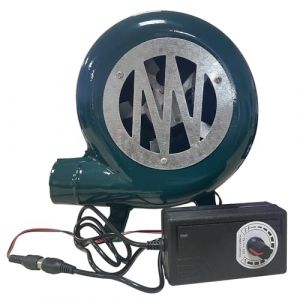 MDXVRKYBC 20W-100W Souffleur Barbecue De Forgeron Électrique Variable 220V Souffleur De Forge À Charbon Ventilateur Centrifuge Extérieur en Fonte avec Gouverneur（1V-12V） pour Le Camping Picnic(80W) (Lying STore, neuf)
