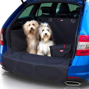 BARTSTR Protection de Coffre pour Chien - 200 x 110 cm - Universelle - pour Coffre de Break - Imperméable et Protection Contre Les Chocs - avec Sac à bandoulière (Limzena, neuf)