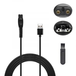 5V USB Cable Chargeur pour Philips One Blade QP1924 QP2734 QP2724 QP2824 QP2834 S3243 MG5910 360 Series 2400 QP1424 X3001 MG5910 MG7910 Remplacement USB Cordon d'alimentation pour Rasoir Phillips (DOOMO life, neuf)