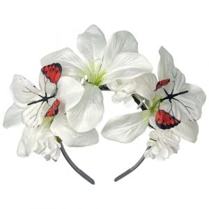 Generisch Serre-t&ecirc;te hommes pour femmes, bibi de th&eacute; papillon, chapeau, costume d'Halloween, coiffe, tennis, v&ecirc;tements pour femmes, Blanc., taille unique (HHRUONRI, neuf)