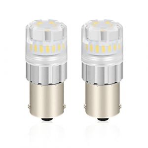 XELORD P21W 1156 BA15S LED Ampoule,6000K Lumière Blanc Froid,Pour Voiture Feu de Recul,Feux Stop,Feux Arrière,Feu Arrière Clignotants Feux,12V,Pack de 2 (XELORD, neuf)