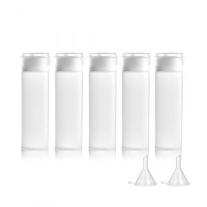 MORICOH 5 Pi&egrave;ces Bouteilles Souples de Voyage, Flacon Voyage kit, Flacon Avion pour Remplir Les Articles De Toilette (50ml) (MORICOH, neuf)