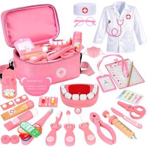 Mactoou Malette Docteur Enfant, Kit de Dentiste, Kit de M&eacute;decin Cadeau pour Filles de 3-8 Ans (Mactoou, neuf)