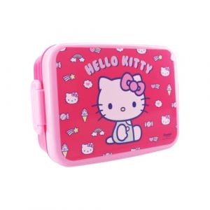 My sweety pop - Boîte à goûter Hello Kitty - Lunch box - Pour enfant - Crèche - Maternelle - Ecole - Vacances - Repas - 16 cm - Idée Cadeau (Hello Kitty - Rose) (Mon jouet préféré, neuf)
