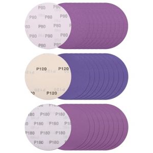 30 disques abrasifs 150 mm (grains 80/120/180) – Polissage ultra-fin pour acier inoxydable, céramique & carrosserie – Compatible meuleuse d’angle (humide/sec) (BaiPai-EU, neuf)