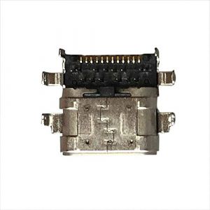 ZAHARA Connecteur de Port de Charge Jack de Type C pour Lenovo Thinkpad E480 E485 E490 E580 E585 E590 E595 R480/ E15 GEN 1 20RD 20RE/ L380 Yoga (fengguya, neuf)