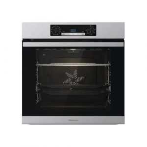 Hisense BSA65226PX Four multifonction SteamAdd - Cavit&eacute; XXL de 77L, Pyrolyse, 13 Fonctions, 3 Programmes avec Vapeur, Fonction Pizza 300&deg;C, AirFry, Inox, Classe A+ (P.E.Shop, neuf)