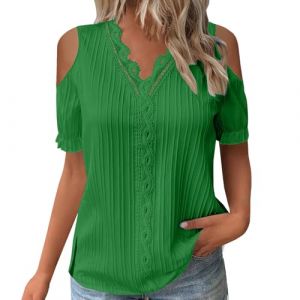 Haut Festival Soldes Veste Aide Soignante Femme Vetement Grande Taille Tee Shirts Ray&eacute; Jaune Et Noir Tenue De Menage Tunique Femme Pas Cher Blouse Noire Violet Crop Tops Manche Longue Leger T (CHOHJIA, neuf)