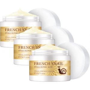 Cr&egrave;me R&eacute;paratrice &agrave; la Bave d'Escargot Fran&ccedil;aise, Cr&egrave;me Hydratante Visage &agrave; l'Extrait de Bave d'Escargot et &agrave; l'Acide Hyaluronique, Att&eacute;nue les Rides,Lutte contre le Vieillissement et Rajeunit la Peau (ShuoJianShangMao, neuf)