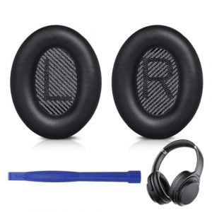 UIEXAY Coussinets D'Oreille Pour Bose Quietcomfort 35(Qc35) Et Quiet Comfort 35 Ii (Qc35 Ii), Coussinets De Rechange Professionnels Pour Bose Quietcomfort 15 Qc15 Qc25 Qc2 Qc35/Ae2 Ae2I Ae2W (Noir) (Behaodian Store, neuf)