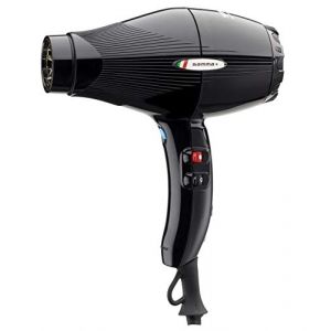 GAMMAPIU Sèche-cheveux professionnel Sintech Noir, téléphone pour cheveux avec Nano Silver Technology, sèche-cheveux léger et silencieux, grille revêtue d'argent, W2000-2300 (Clinique Hair, neuf)