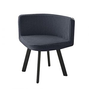 SWJ-swjssb Housse de Chaise Scandinave Velours 1/4/6 Pieces Blanche Bureau Fauteuil Chaise Couverture Extensible Dossier Housse de Chaise Salle a Manger, pour Salon Hôtel Chaise Recouvre (leeupault, neuf)