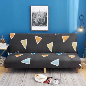 Surwin Housse de Clic Clac Élastique Canapé 2/3 Places Moderne Housse de Canapé sans Accoudoir Couverture de Canapé-lit Tout Couvert Canapé Pliant Protecteur (M:160-190cm,Triangle) (Yiwin, neuf)