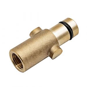 DERASLConnecteur de Pistolet &agrave; Mousse de cuivre Femelle 1/4 ", Bouteille de Pistolet &agrave; Mousse de Neige/Adaptateur de Pistolet &agrave; Mousse pour gerni/nilfisk (DERASL-FR, neuf)