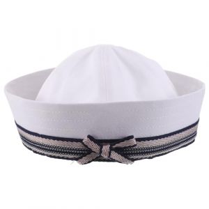 SAFIGLE Chapeau Marin Femme Style Nautique avec Nœud Décoratif Casquette Capitaine Yacht pour Fête Cosplay Photo Accessoire Marin Élégant et Léger (Grand Di, neuf)