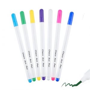 RhiVrillion 7 Pi&egrave;ces Stylo Couture, Feutre Textile Effa&ccedil;able &agrave; l'Eau - Marqueur Hydrosoluble pour Tissu et Cuir, Accessoire de Mercerie pour Customisation V&ecirc;tement et Loisirs Cr&eacute;atifs (FH-Mart, neuf)