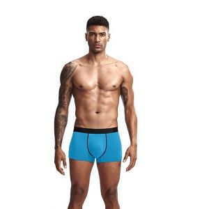 JOCKMAIL Boxer Homme en Soie glac&eacute;e avec Pochette Hamac 3D Boxer Confort Respirant pour Homme (M, lac Bleu) (RICHARM DIRECT, neuf)