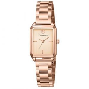 caprock Montre à Quartz pour Femme, Petite Montre rectangulaire pour Femme, Bracelet en Acier Inoxydable, Montre analogique Classique, Montre Tendance, Rose Gold (QIANYU SHOP, neuf)
