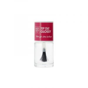 Top Coat Glossy - Miss Den - 90% d'Ingr&eacute;dients d'Origine Naturelle - Effet Gel - Ultra Brillant - 10ml (La Brosse et Dupont, neuf)