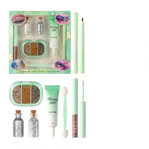 Trousse De Maquillage - Fard &agrave; Paupi&egrave;res Paillet&eacute; Longue Tenue | Set de Maquillage Yeux Nacr&eacute;,pour Femmes Filles D&eacute;butantes Quotidien Soir&eacute;e Voyage Vacances Anniversaire (bosuzboo, neuf)