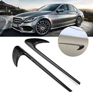 XTevu Autocollants Carbone Embl&egrave;mes Aile Fender, Compatible With Mercedes Benz W205 W213 W222 C257 C43 C63 E43 E63, Stickers Carrosserie CLS, D&eacute;coration Auto Classe CES (UK ZHUOYASHANGMAO, neuf)