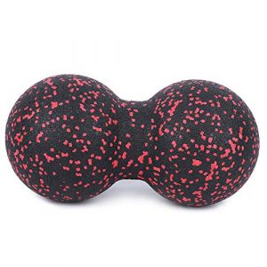 Agatige Boule de Massage aux cacahu&egrave;tes, Masseur de Sport 24 x 12 cm, Points d'acupuncture, Massage, Boule de Yoga, Relaxant Musculaire(Rouge) (YuchooesEU, neuf)