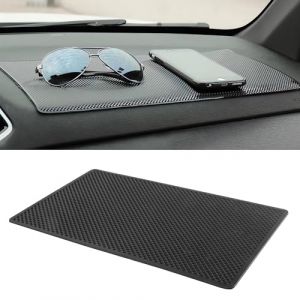 Flaconi Tapis Caoutchouc Voiture,Tapis Antidérapant Voiture,Tapis Antidérapant pour Tableau de Bord de Voiture,Réutilisable Silicone Tapis Antidérapant pour Voiture Support de Téléphone (19X12CM) (shenhua auto, neuf)