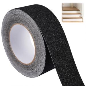 Bande Antid&eacute;rapante Adh&eacute;sive pour Escaliers 5cm&times;10m Ruban Adh&eacute;sif Antid&eacute;rapant Ext&eacute;rieur et Int&eacute;rieur, Noir Bande Antid&eacute;rapante Escalier, Bande S&eacute;curit&eacute; Antid&eacute;rapant, Ruban de Traction Antid&eacute;rapant (USMSXZS, neuf)