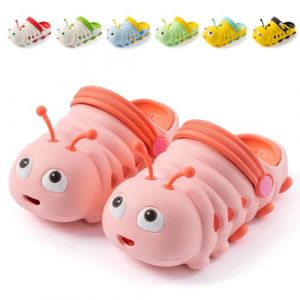 Sabot Enfant Gar&ccedil;on Mignon Mules Clogs Chaussure de Jardin Fille Antid&eacute;rapant Sandale Rose 21-22 EU Taille de l'&eacute;tiquette 140 (Hi-top, neuf)