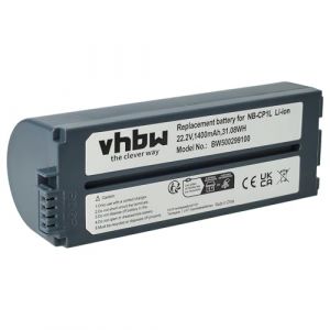 vhbw Batterie Compatible avec Canon Selphy CP-1200, CP-1000, CP-100, CP-1300, CP-1500, CP-200, CP-220 imprimante Photo (1400mAh, 22,2V, Li-ION) (ElectroPapa, neuf)