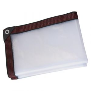 ALI2 Bache Transparente Exterieur,Bache de Protection Exterieur Transparente avec Oeillets,Bâche Imperméable avec Corde de 6m (3X4m) (histore123, neuf)