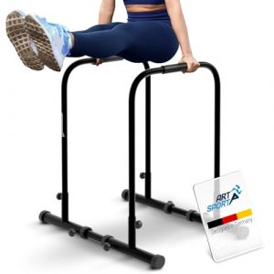 ArtSport Barres à Dips - Station de Dips jusqu'à 500 kg - Barres de Pompes - Barre Fitness Réglable - Push Up Bar Maison - Noir (Juskys Gruppe GmbH, neuf)