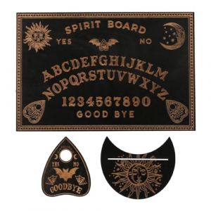 Ieron Ensemble de Support de Planche Ouija et de Carte de Tarot en Bois, Planches de Divination de radiesthésie, Planches de Conversation avec Planchette pour Fournitures de Sorcellerie (ieron, neuf)