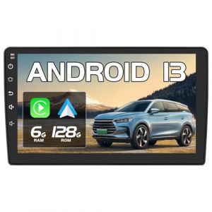 AWESAFE Autoradio Android 13 [6Go+128Go] pour Peugeot 407(2004-2011) avec 4G Carplay Android Auto 9 Pouces GPS WiFi DSP FM Commande au Volant/Bluetooth/Aide au Stationnement (IBEN STORE, neuf)
