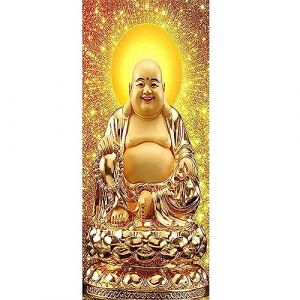 DCIDBEI Diamond Painting Bouddha Rieur 110x50cm Tableau Perle Diamant Bouddha Peinture par Num&eacute;ros Adultes Bouddha Broderie Diamant Grand Bouddha Canevas Diamant Bouddha Peinture Religion Adulte (BEIMIN, neuf)