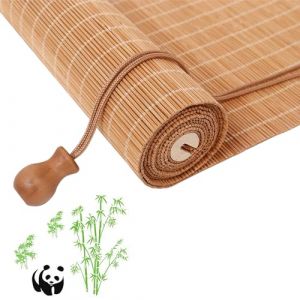 JSDMBD sur Mesure Store Venitien Store Bambou Exterieur Store Occultant Fenetre Tissé à La Main Facile à Installer Convient pour Une Utilisation Intérieure Et Extérieure B+ carbonized Color (LXXDSDDM, neuf)