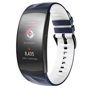 NotoCity Bracelet Gear Fit2 Pro/ Fit2, Bande de Remplacement en Silicone pour Samsung Gear Fit 2 Pro SM-R365/ Gear Fit2 SM-R360 Smart Watch (NotocityEU, neuf)